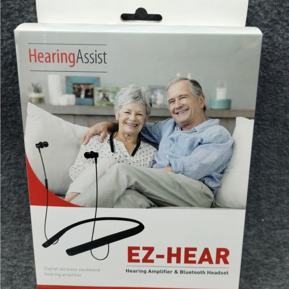 NWT-Hearing Assist- "EZ-Hear" Hearing Amplifier Bluetooth Headset